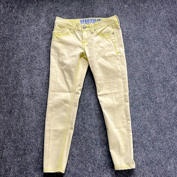 Yellow Hydraulic Size 9 Jeans - Picture 1 of 4